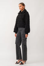 Load image into Gallery viewer, Taylor Cargo Pant | Black Denim
