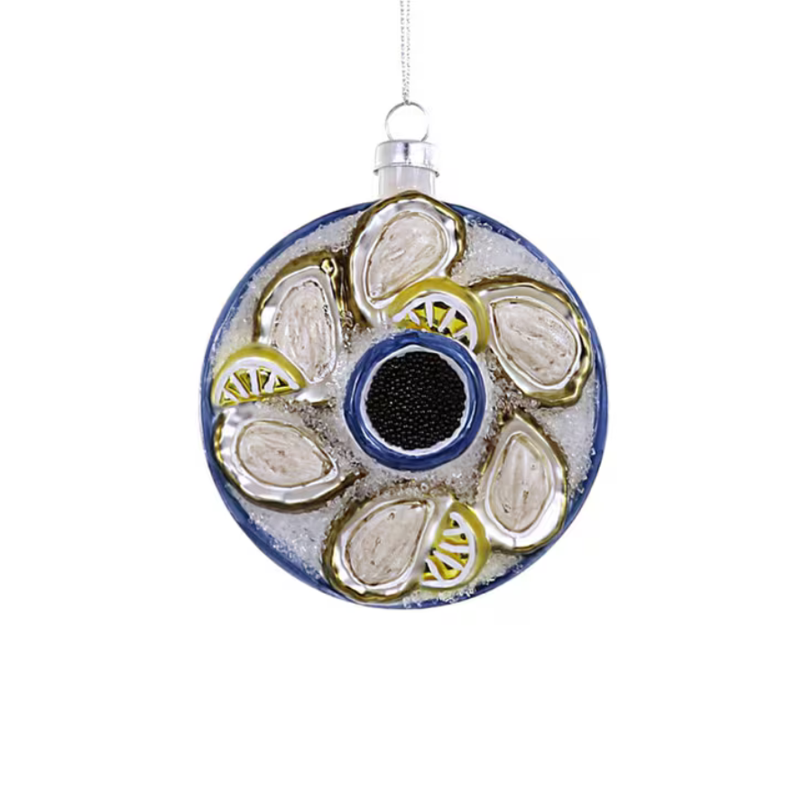 Plated Oyster Ornament