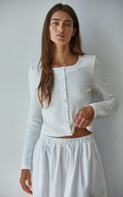 Load image into Gallery viewer, Emma Cardigan Top | Off White
