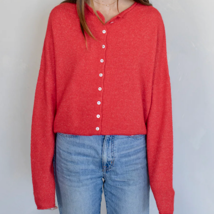 Piper Cardigan | Red