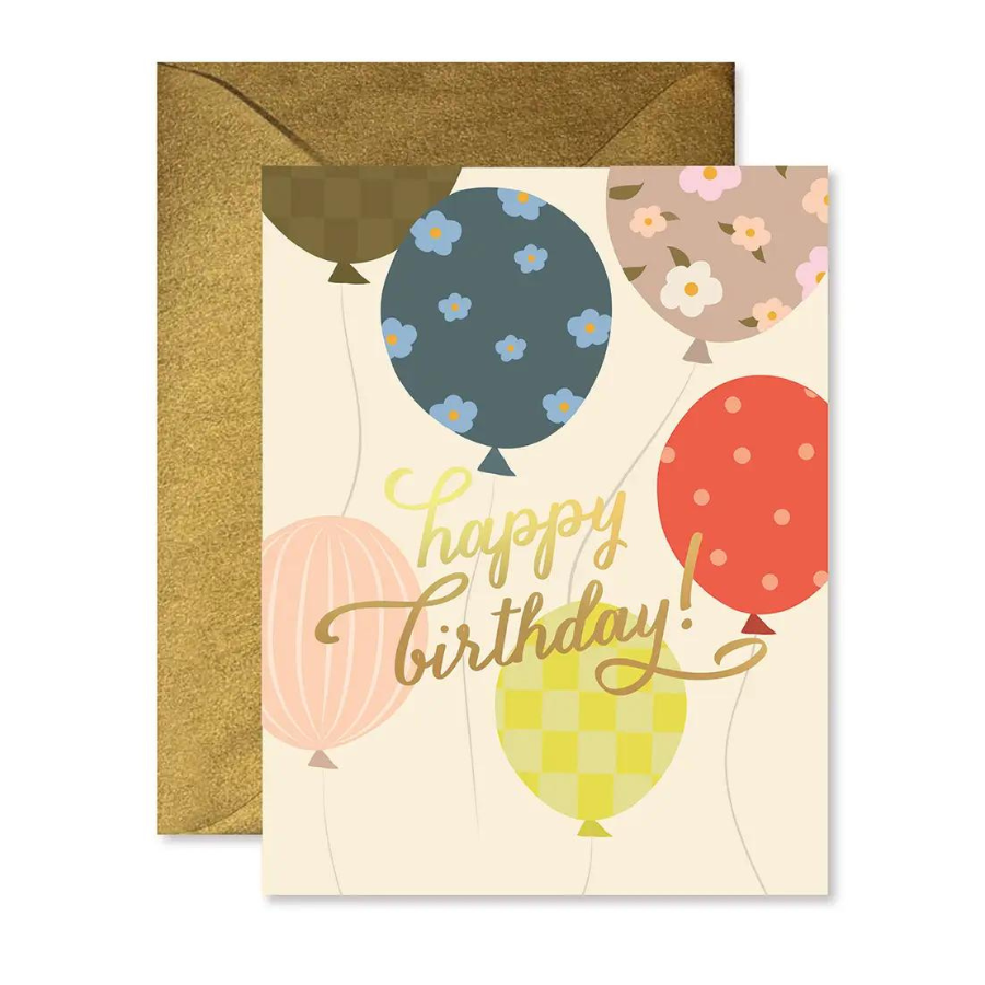 Balloon Release Birthday Greeting Card