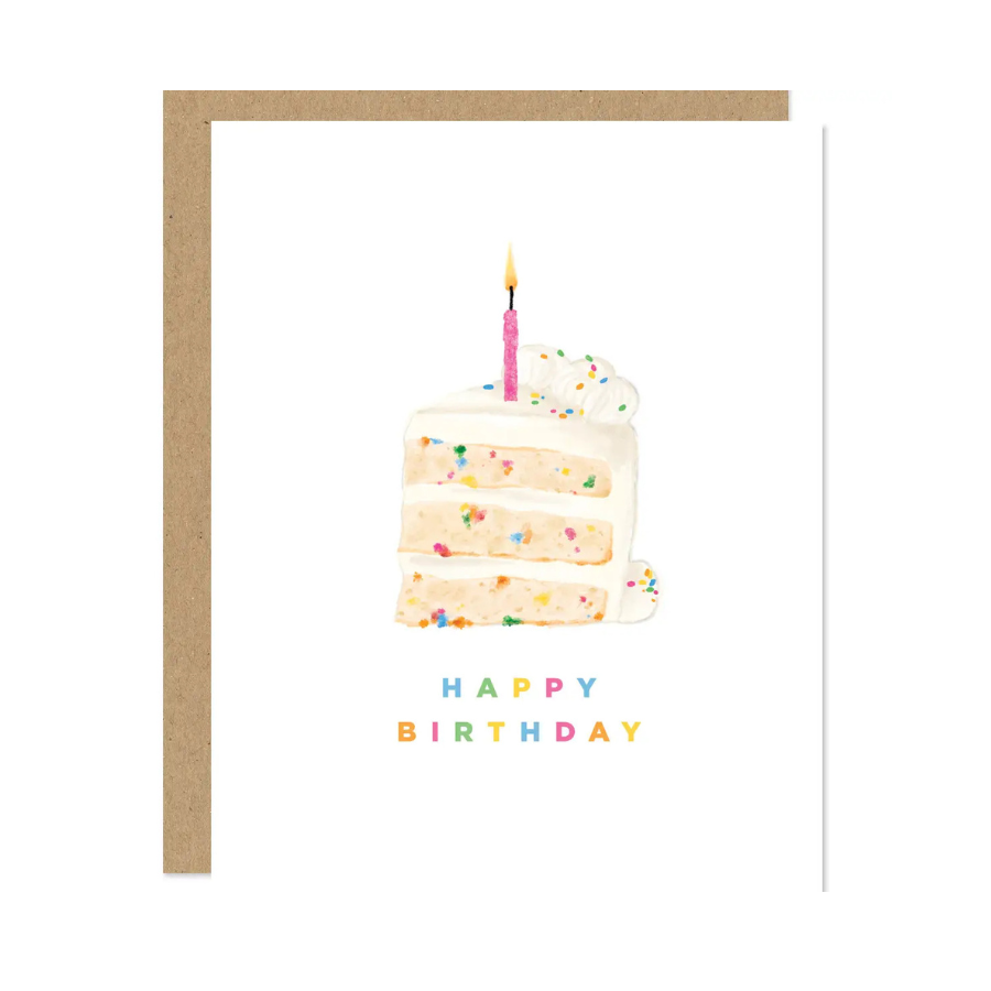 Happy Birthday Cake Card