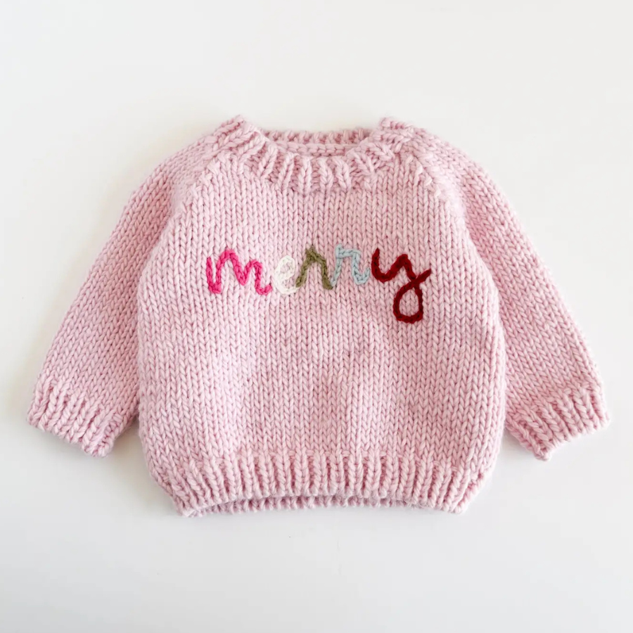 Merry Pink Baby Sweater