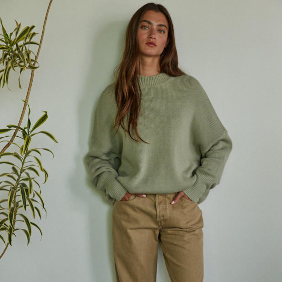 Riley Sweater | Seagrass