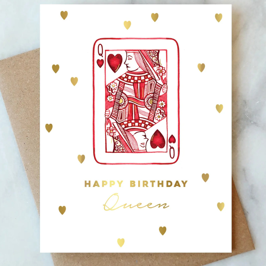 Queen of Hearts Birthday Card