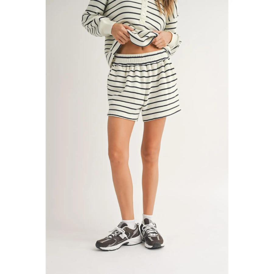 Striped Terry Set | Shorts