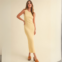 Load image into Gallery viewer, Ribbed Midi Dress | Butter
