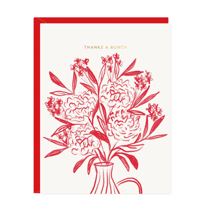 Thanks Bunch Bouquet Card