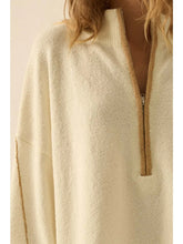 Load image into Gallery viewer, Textured Knit Half-Zip Sweater
