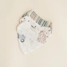 Load image into Gallery viewer, Charlie 3 Piece Bib Set | Farmhouse Tractor
