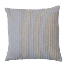 Load image into Gallery viewer, Stripes + Gold Thread Pillow
