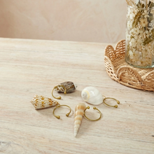 Load image into Gallery viewer, Seashell Drink Charms | Set of 4
