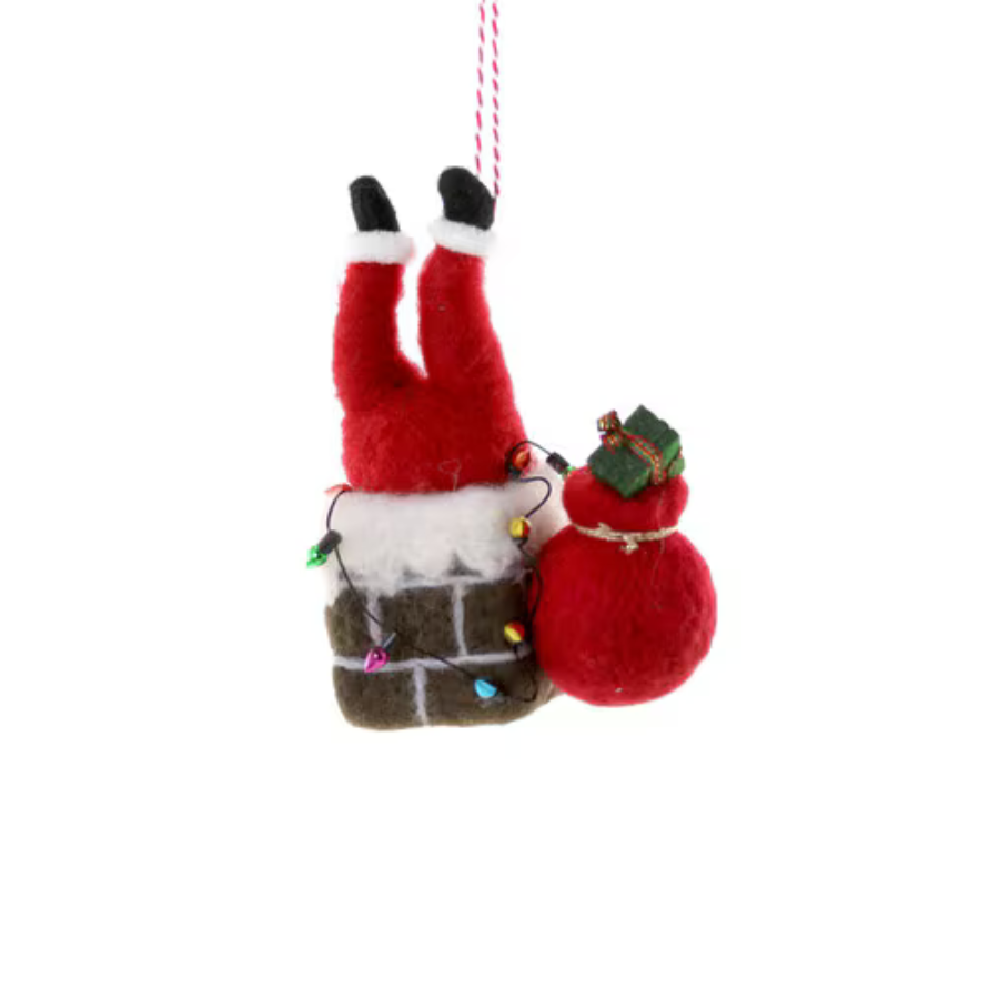 Santa is Stuck Ornament