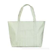 Load image into Gallery viewer, Jumbo Tote | Stripe Sage
