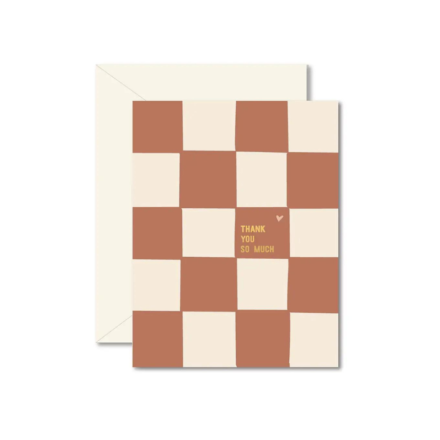 Checkerboard Thank You Card