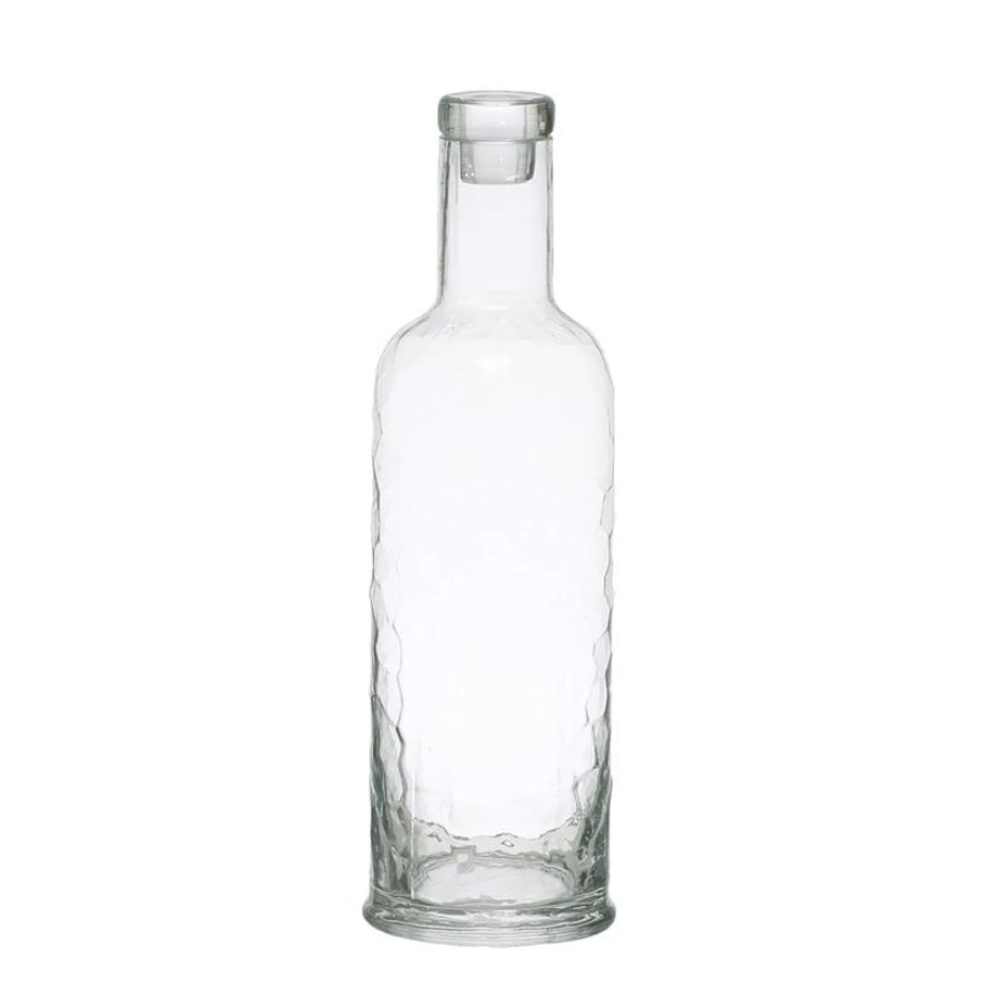 Hammered Glass Carafe