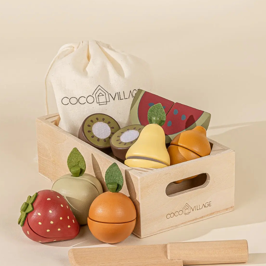 Wooden Fruits Playset