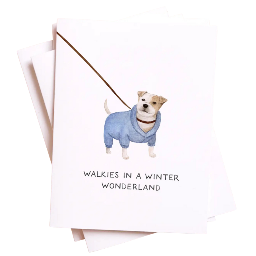 Walkies in A Winter Wonderland Card