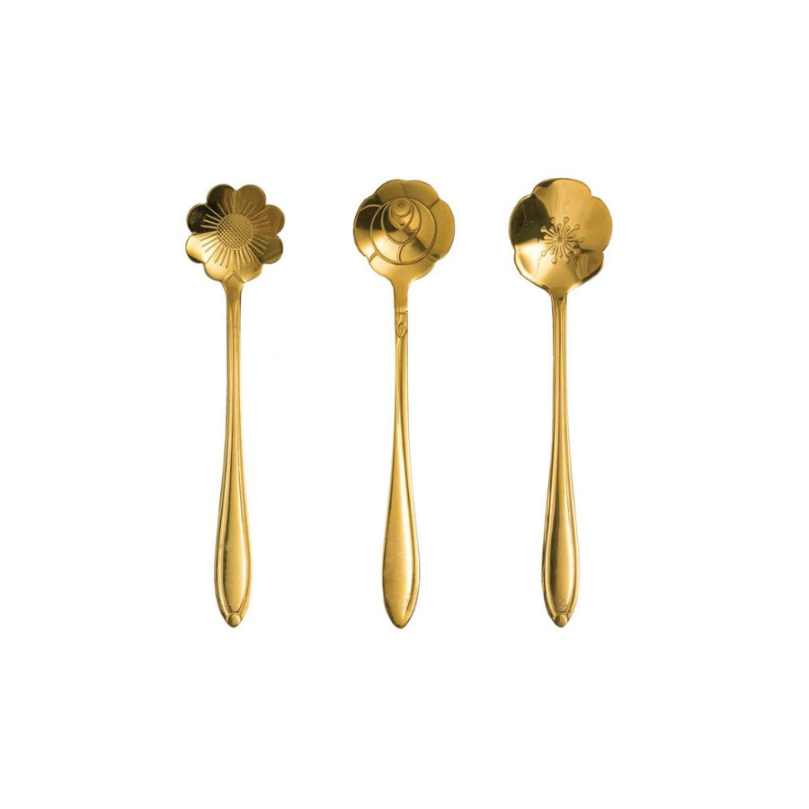 Flower Shaped Spoons | Set of 3