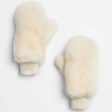 Load image into Gallery viewer, Faux Fur Mittens | Ivory
