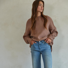 Load image into Gallery viewer, Riley Sweater | Mocha Brown
