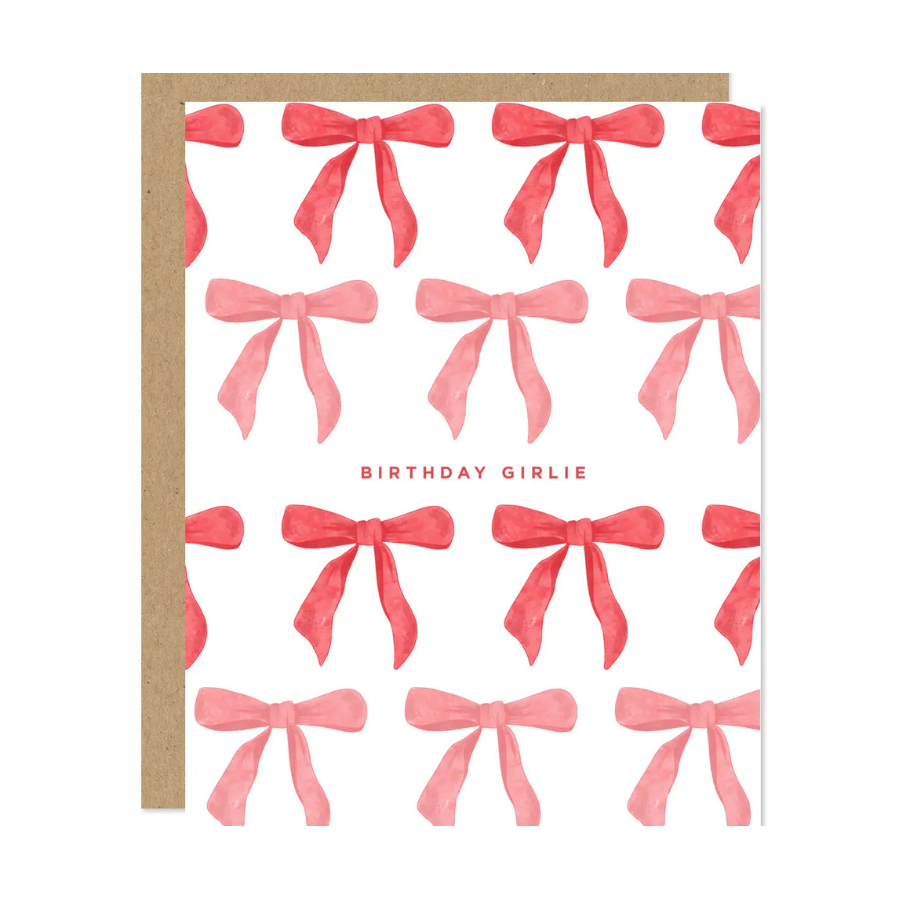 Birthday Girlie Bow Card