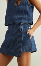Load image into Gallery viewer, Pinstripe Denim Top
