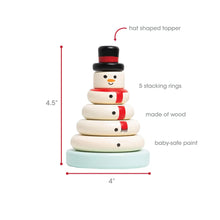 Load image into Gallery viewer, PRE- ORDER | Snowman Stacking Toy

