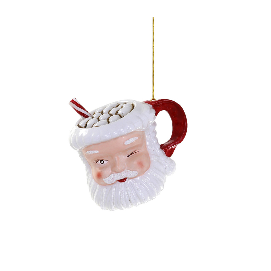 Vintage Santa Mug Ornament