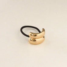 Load image into Gallery viewer, Mini Double Arch Metal Ponytail Hair Tie | Gold
