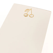 Load image into Gallery viewer, Gilded Notepad | Cherries
