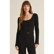 Load image into Gallery viewer, Madeline Rib Top | Black
