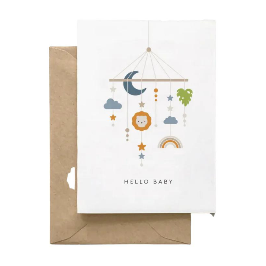Hello Baby Mobile Card
