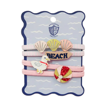 Load image into Gallery viewer, Seaside Embellished Hair Tie Set
