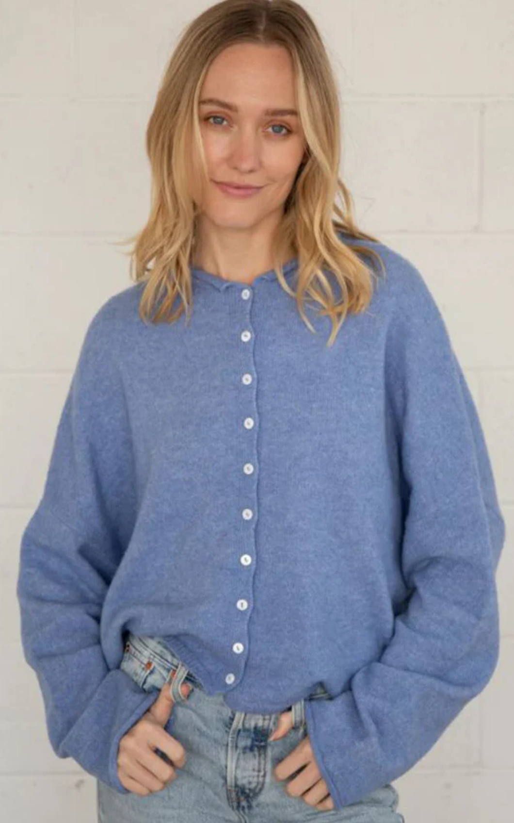 Piper Cardigan | Dusty Blue