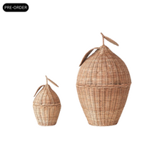 Load image into Gallery viewer, Rattan Lemon Shaped Baskets | Set of 2
