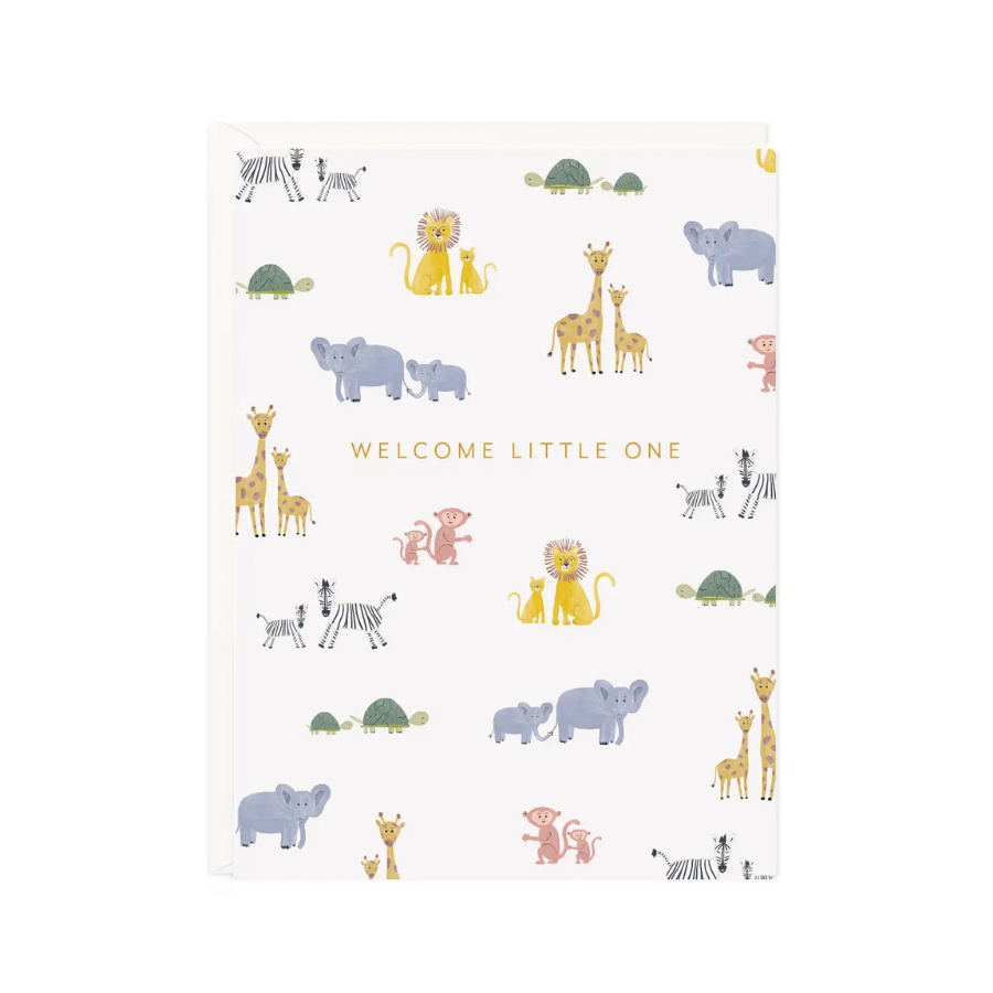 Welcome Animals Mini Card