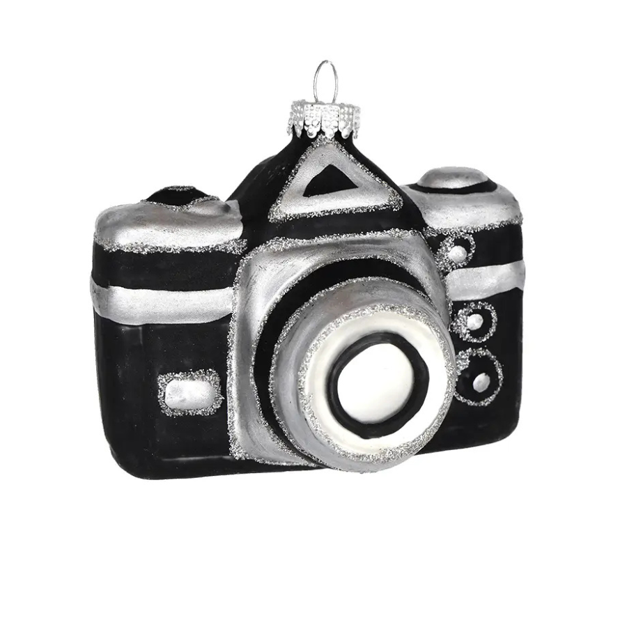 Black Camera Ornament