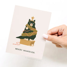 Load image into Gallery viewer, Merry Whatever Cat Card
