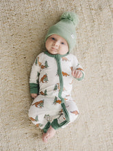 Load image into Gallery viewer, Christmas Tree-Rex Dino Bamboo Zippy Romper
