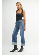 Load image into Gallery viewer, Scissor Cut Cuffed Wide Leg
