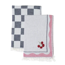 Load image into Gallery viewer, Hand Stitched Kitchen Towel | Tomato
