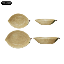 Load image into Gallery viewer, Stoneware Lemon Shaped Bowls | Set of 2
