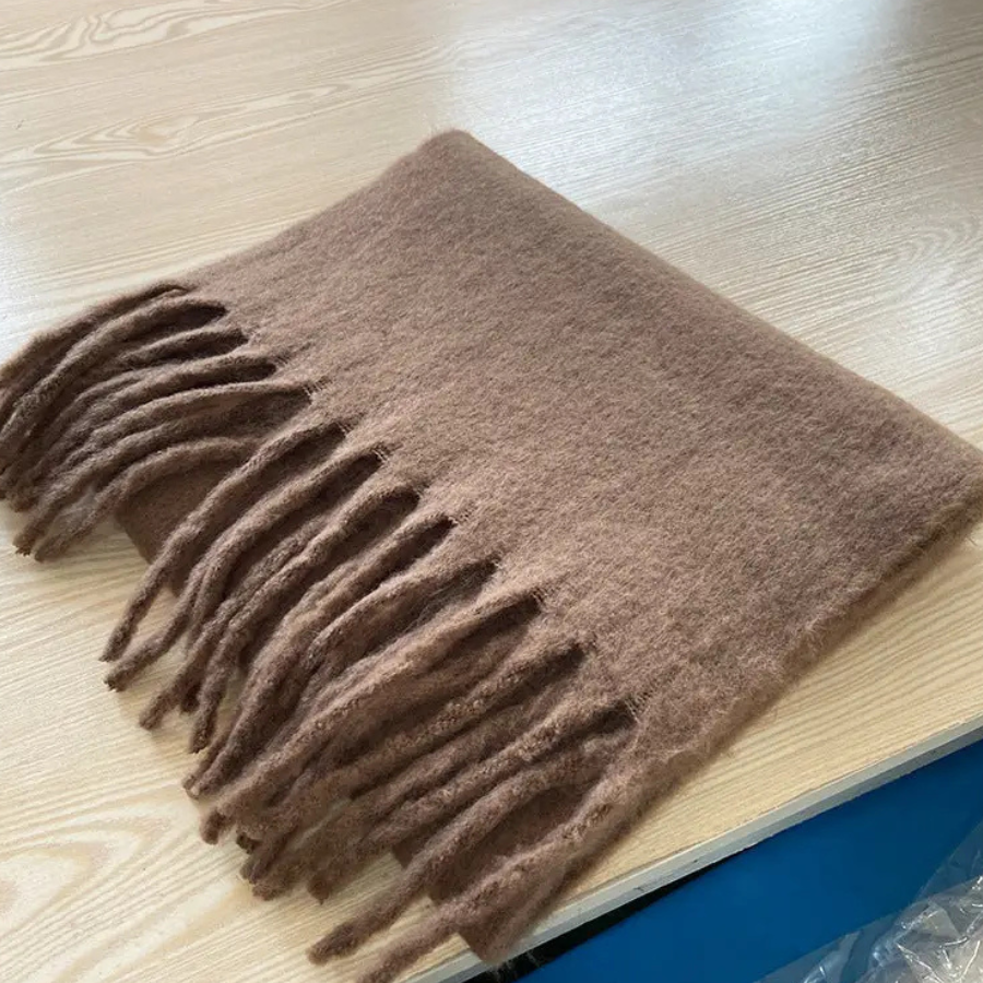 Mohair Scarf | Brown