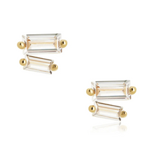 Load image into Gallery viewer, Mae Baguette Studs
