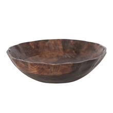 Load image into Gallery viewer, Scalloped Mango Wood Bowl
