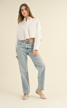 Load image into Gallery viewer, Cropped Buttondown Shirt

