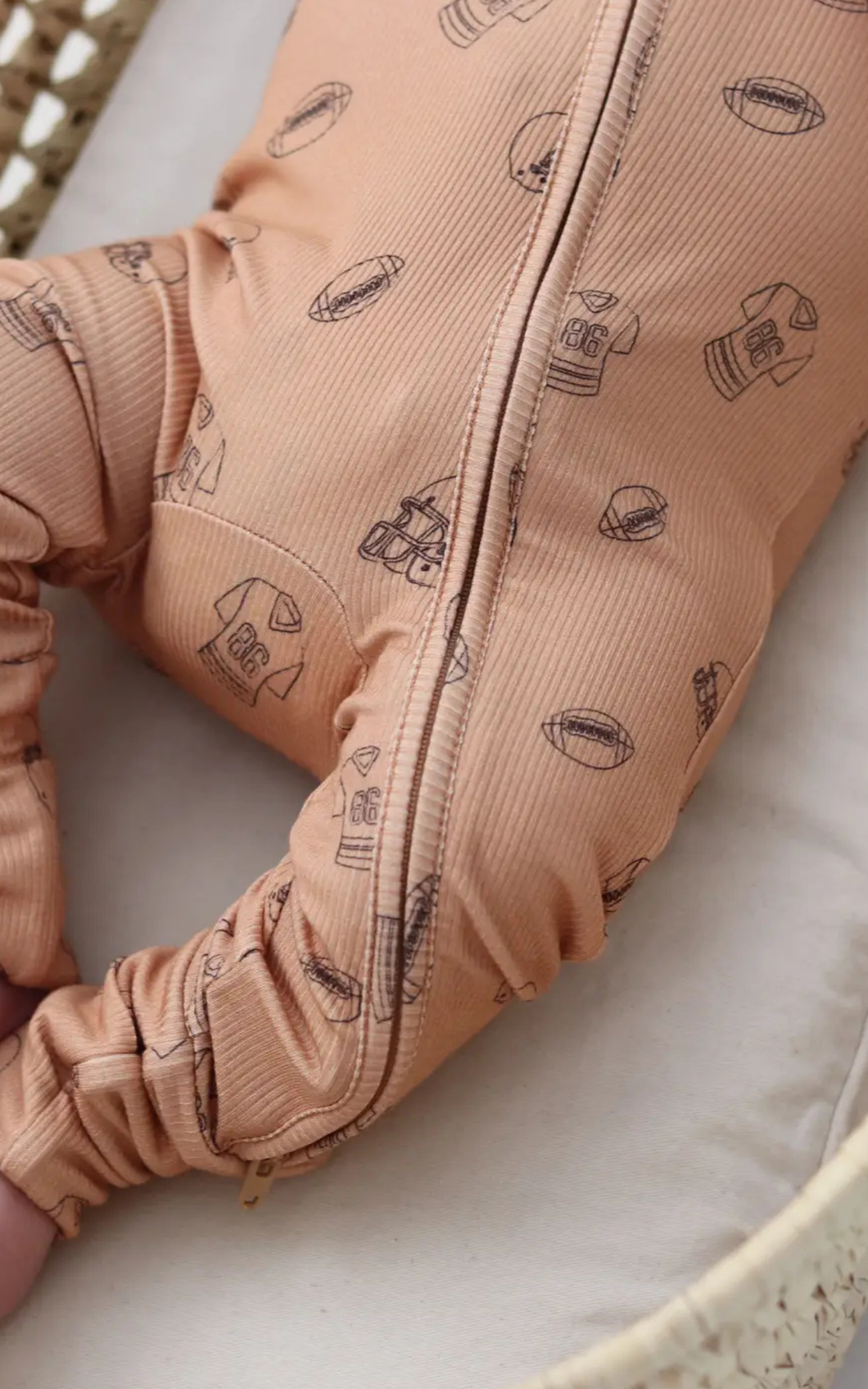Zip Pajamas | Little Linebacker