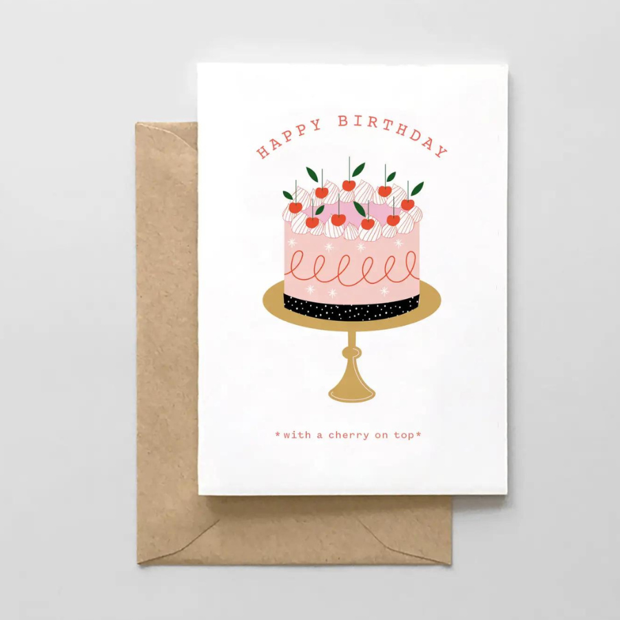 Happy Birthday *with A Cherry On Top* Card