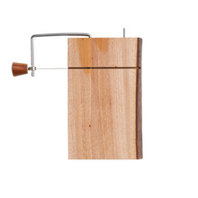 Load image into Gallery viewer, Mahogany Wood + Stainless Steel Cheese Slicer
